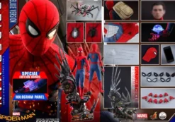 Spider-Man: Homecoming Figura Quarter Scale Series 1/4 Spider-Man Deluxe Version Hot Toys 44 cm