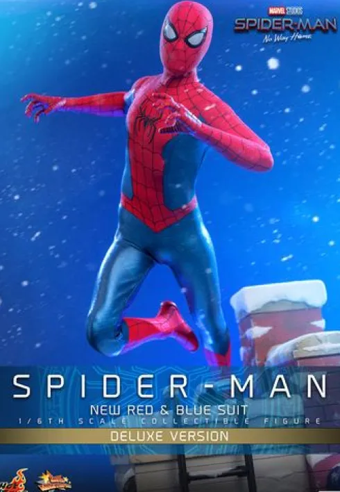 Spider-Man: No Way Home Figura Movie Masterpiece 1/6 Spider-Man (New Red and Blue Suit) (Deluxe Version) 28 cm