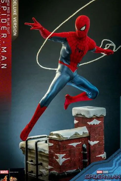 Spider-Man: No Way Home Figura Movie Masterpiece 1/6 Spider-Man (New Red and Blue Suit) (Deluxe Version) 28 cm
