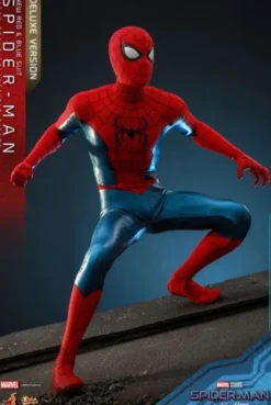 Spider-Man: No Way Home Figura Movie Masterpiece 1/6 Spider-Man (New Red and Blue Suit) (Deluxe Version) 28 cm