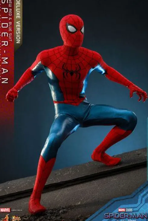 Spider-Man: No Way Home Figura Movie Masterpiece 1/6 Spider-Man (New Red and Blue Suit) (Deluxe Version) 28 cm