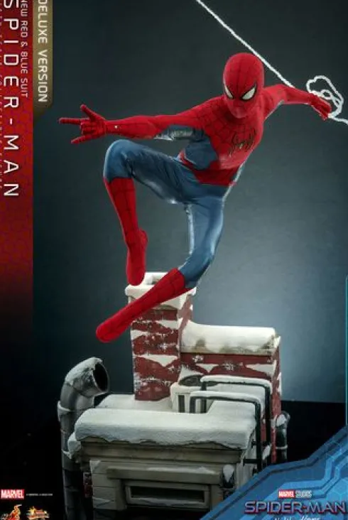 Spider-Man: No Way Home Figura Movie Masterpiece 1/6 Spider-Man (New Red and Blue Suit) (Deluxe Version) 28 cm