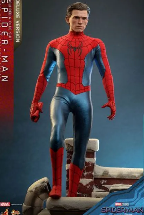 Spider-Man: No Way Home Figura Movie Masterpiece 1/6 Spider-Man (New Red and Blue Suit) (Deluxe Version) 28 cm