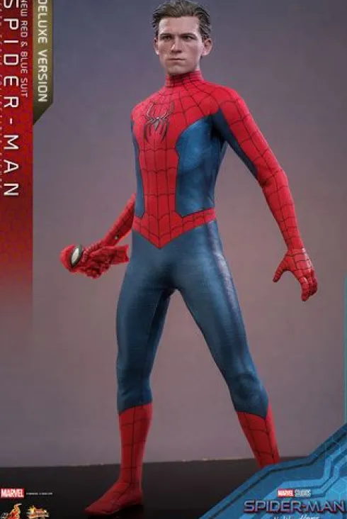 Spider-Man: No Way Home Figura Movie Masterpiece 1/6 Spider-Man (New Red and Blue Suit) (Deluxe Version) 28 cm