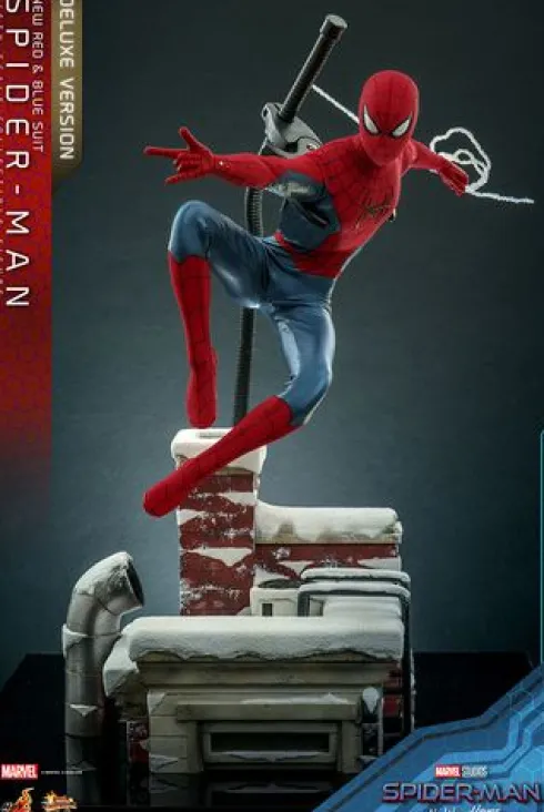 Spider-Man: No Way Home Figura Movie Masterpiece 1/6 Spider-Man (New Red and Blue Suit) (Deluxe Version) 28 cm