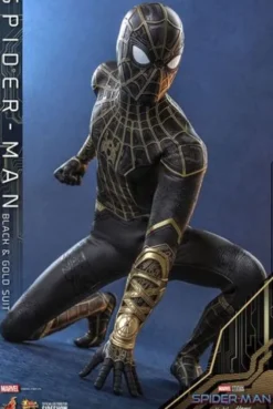 Spider-Man: Sin camino a casa Figura Movie Masterpiece 1/6 Spider-Man (Black & Gold Suit) 30 cm