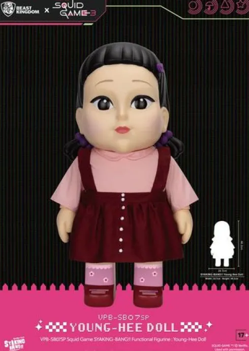 Squid Game Syaking Bang Figura/Hucha Young-Hee Doll Season 3 48 cm