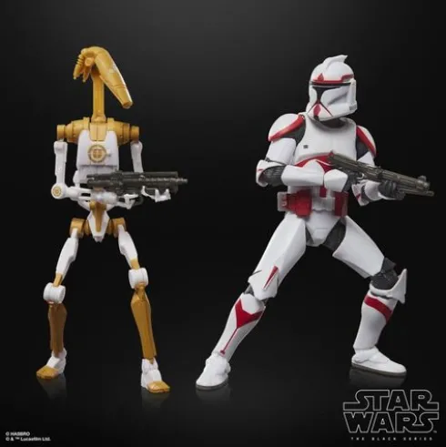 Star Wars: Battlefront II Black Series Phase I Assault Trooper & Battle Droid Officer