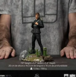 Star Wars Book of Boba Fett Estatua 1/10 Art Scale Luke Skywalker & Grogu Training 20 cm