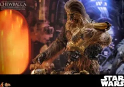 Star Wars: El Imperio Contraataca Figura Movie Masterpiece 1/6 Chewbacca con C-3PO desmontado