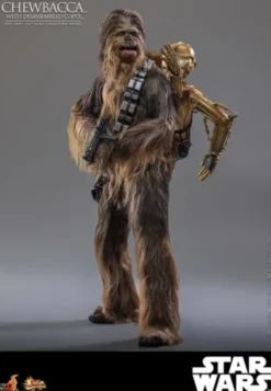 Star Wars: El Imperio Contraataca Figura Movie Masterpiece 1/6 Chewbacca con C-3PO desmontado