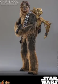 Star Wars: El Imperio Contraataca Figura Movie Masterpiece 1/6 Chewbacca con C-3PO desmontado