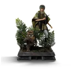 Star Wars Episode VI Art Scale Statue 1/10 Leia and Wicket 21 cm