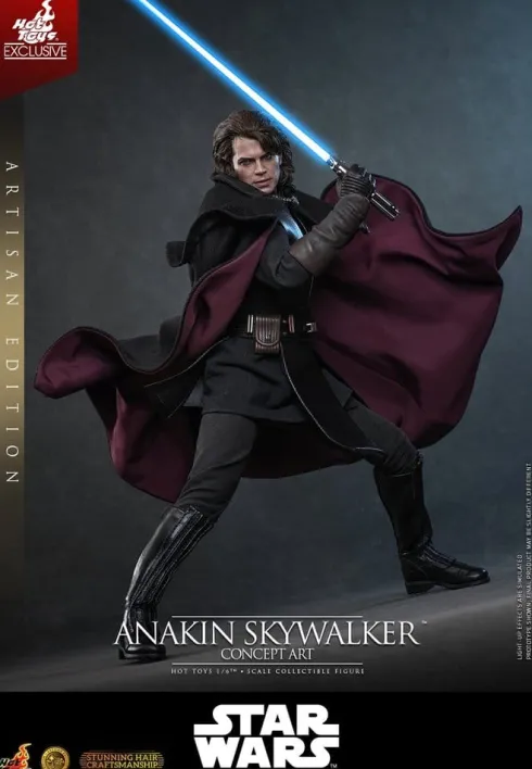 Star Wars Episodio III: La Venganza de los Sith Movie Masterpiece Figura 1/6 Anakin Skywalker (Concept Art Version) (Artisan Edition) Hot Toys Exclusive 31 cm