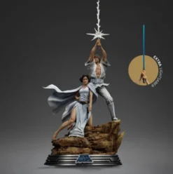 Star Wars Estatua 1/10 Deluxe Art Scale Luke and Leia 41 cm