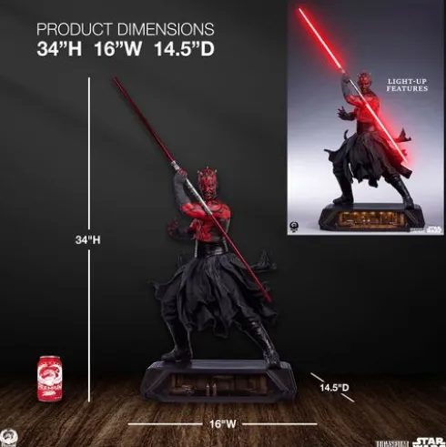 Star Wars Estatua Epic Series 1/3 Darth Maul Deluxe Edition 87 cm