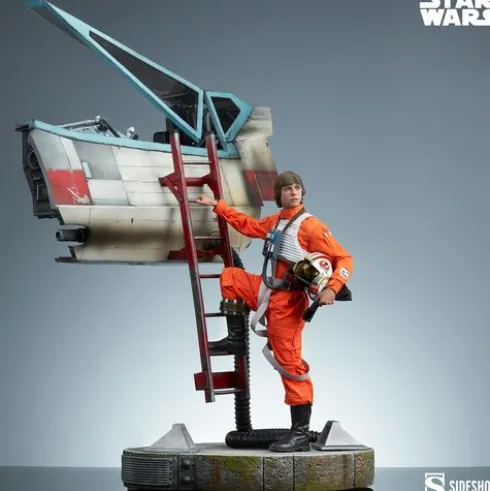 Star Wars Estatua Premium Format Sideshow Luke Skywalker & X-Wing: Red Five