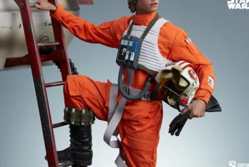 Star Wars Estatua Premium Format Sideshow Luke Skywalker & X-Wing: Red Five