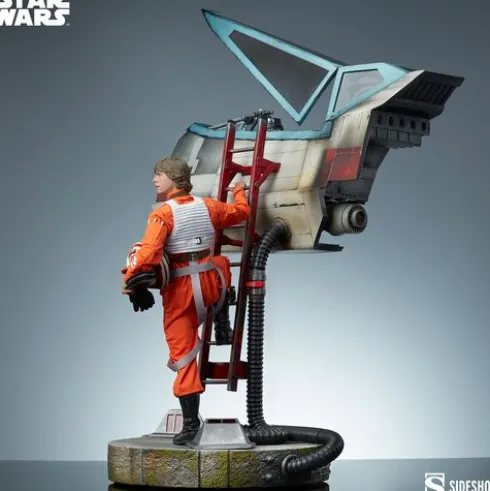 Star Wars Estatua Premium Format Sideshow Luke Skywalker & X-Wing: Red Five