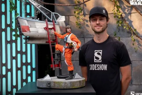 Star Wars Estatua Premium Format Sideshow Luke Skywalker & X-Wing: Red Five