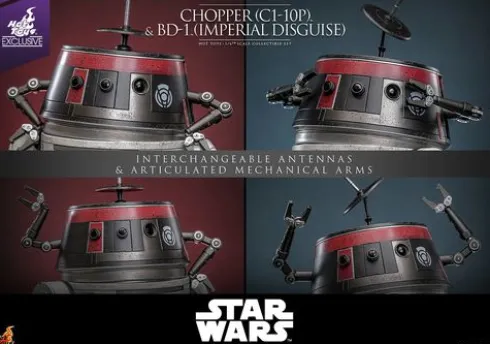 Star Wars Figura 1/6 Chopper (C1-10P™) & BD-1™ (Imperial Disguise)
