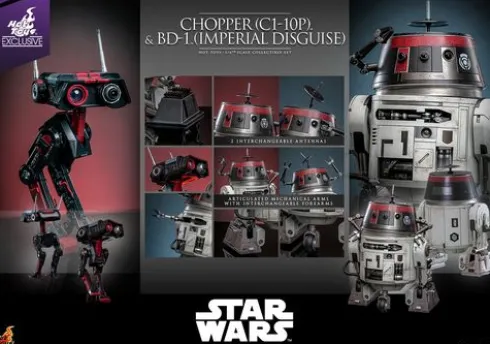 Star Wars Figura 1/6 Chopper (C1-10P™) & BD-1™ (Imperial Disguise)