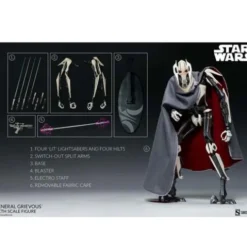 Star Wars Figura 1/6 General Grievous 41 cm