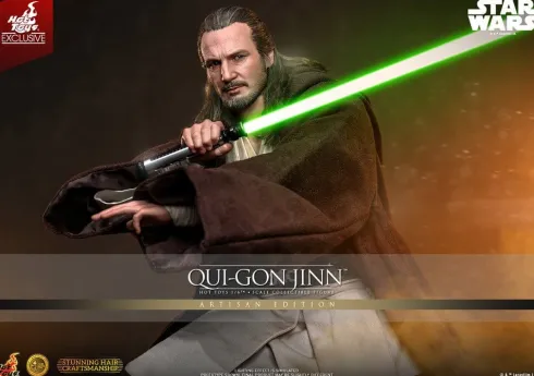 Star Wars: La Amenaza Fantasma Movie Masterpiece Figura 1/6 Qui-Gon Jinn (Artisan Edition) Hot Toys Exclusive 32 cm