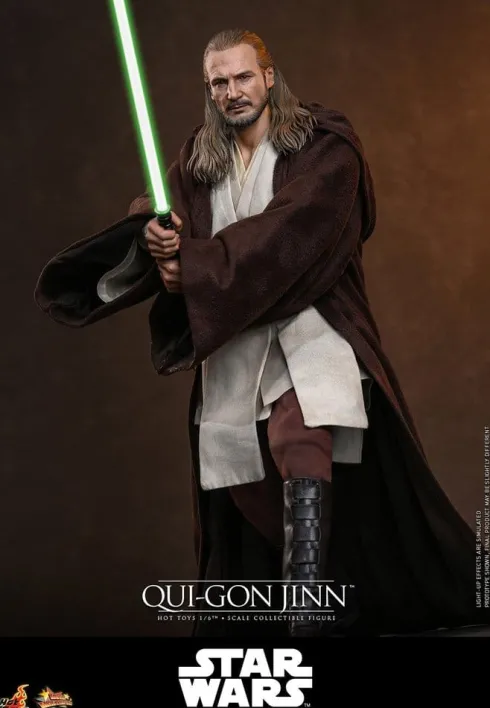 Star Wars: La Amenaza Fantasma Movie Masterpiece Figura 1/6 Qui-Gon Jinn (Artisan Edition) Hot Toys Exclusive 32 cm