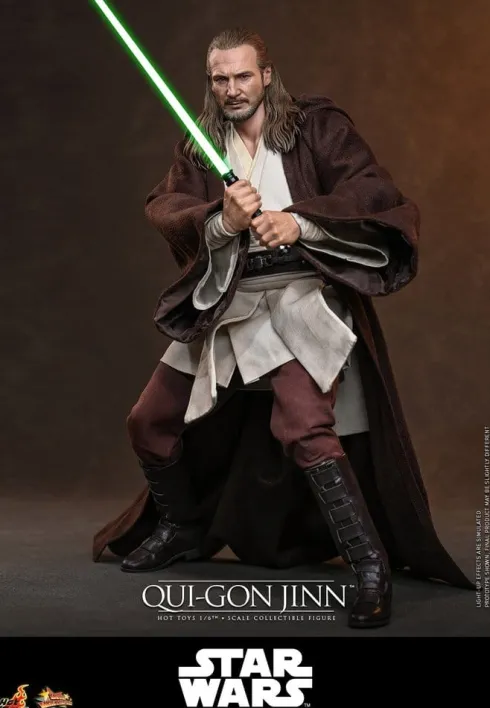 Star Wars: La Amenaza Fantasma Movie Masterpiece Figura 1/6 Qui-Gon Jinn (Artisan Edition) Hot Toys Exclusive 32 cm