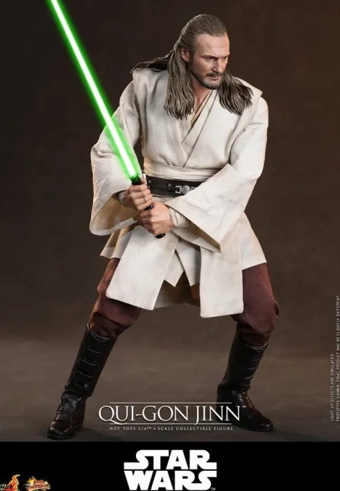 Star Wars: La Amenaza Fantasma Movie Masterpiece Figura 1/6 Qui-Gon Jinn (Artisan Edition) Hot Toys Exclusive 32 cm
