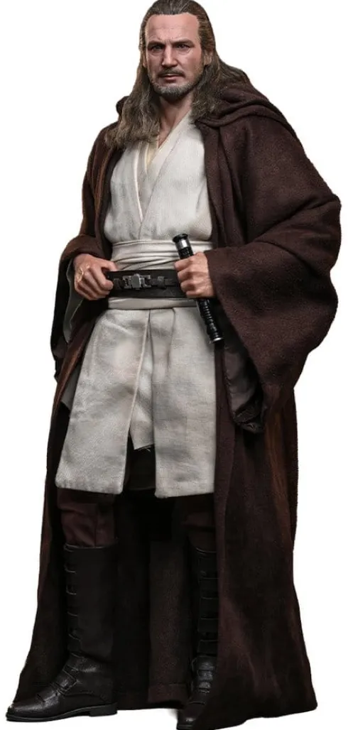 Star Wars: La Amenaza Fantasma Movie Masterpiece Figura 1/6 Qui-Gon Jinn (Artisan Edition) Hot Toys Exclusive 32 cm