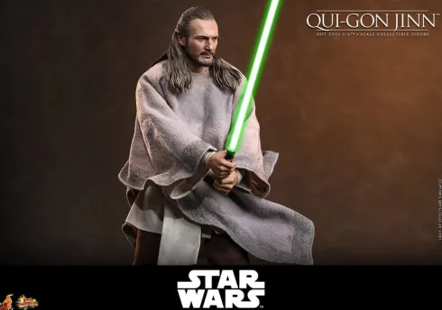 Star Wars: La Amenaza Fantasma Movie Masterpiece Figura 1/6 Qui-Gon Jinn (Artisan Edition) Hot Toys Exclusive 32 cm