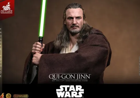 Star Wars: La Amenaza Fantasma Movie Masterpiece Figura 1/6 Qui-Gon Jinn (Artisan Edition) Hot Toys Exclusive 32 cm