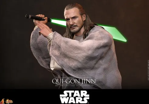 Star Wars: La Amenaza Fantasma Movie Masterpiece Figura 1/6 Qui-Gon Jinn (Artisan Edition) Hot Toys Exclusive 32 cm