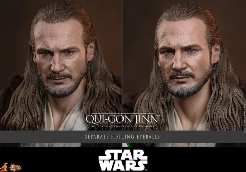 Star Wars: La Amenaza Fantasma Movie Masterpiece Figura 1/6 Qui-Gon Jinn (Artisan Edition) Hot Toys Exclusive 32 cm