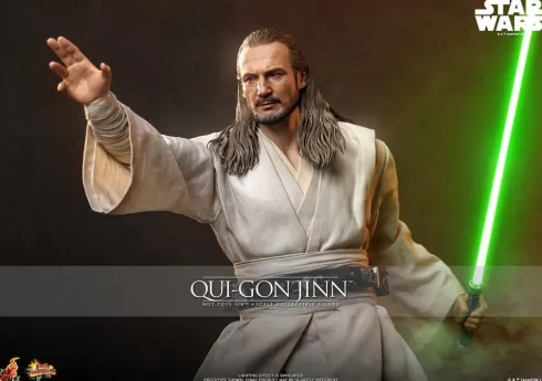 Star Wars: La Amenaza Fantasma Movie Masterpiece Figura 1/6 Qui-Gon Jinn (Artisan Edition) Hot Toys Exclusive 32 cm