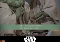 Star Wars: La Venganza de los Sith Movie Masterpiece Figura 1/6 Yoda 14 cm