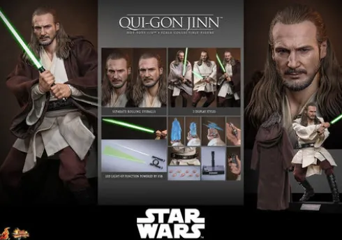 Star Wars Movie Masterpiece Figura 1/6 Qui-Gon Jinn (Collector Edition) 32 cm