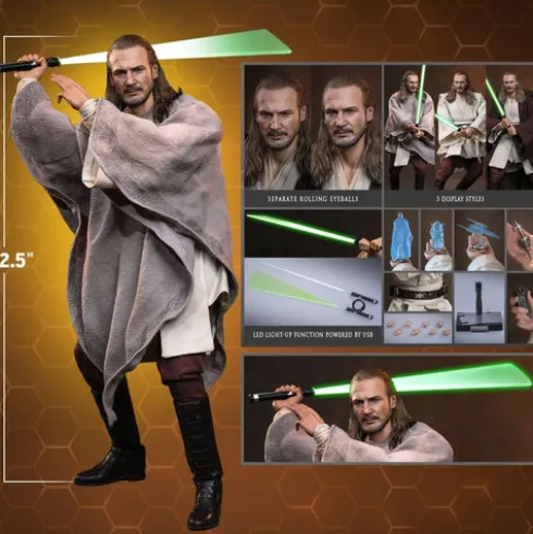 Star Wars Movie Masterpiece Figura 1/6 Qui-Gon Jinn (Collector Edition) 32 cm