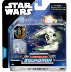 Star Wars Nave 8cm Jedi Starfighter de Yoda y Figuras
