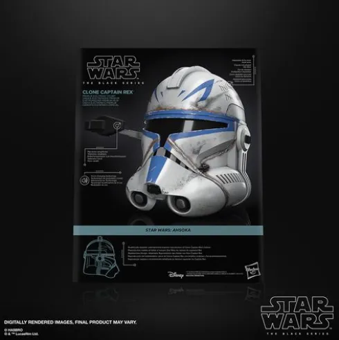 Star Wars The Black Series Clone Captain Rex Premium Electronic Roleplay Helmet
