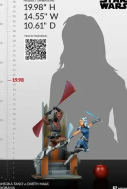 Star Wars: The Clone Wars Diorama Ahsoka Tano vs Darth Maul 51 cm