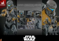 Star Wars: The Clone Wars Figura 1/6 Clone Commando Gregor Hot Toys Exclusive 30 cm