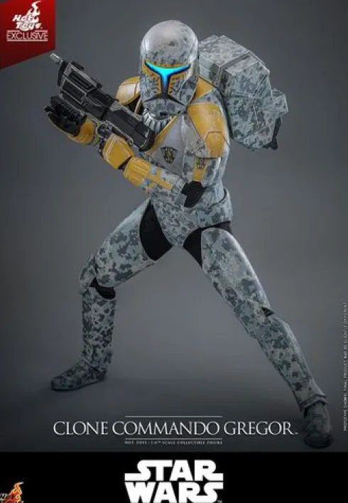 Star Wars: The Clone Wars Figura 1/6 Clone Commando Gregor Hot Toys Exclusive 30 cm