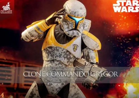 Star Wars: The Clone Wars Figura 1/6 Clone Commando Gregor Hot Toys Exclusive 30 cm