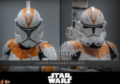 Star Wars: The Clone Wars Figura 1/6 212th Attack Battalion Clone Trooper Deluxe Version 30 cm