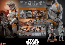 Star Wars: The Clone Wars Figura 1/6 212th Attack Battalion Clone Trooper Deluxe Version 30 cm