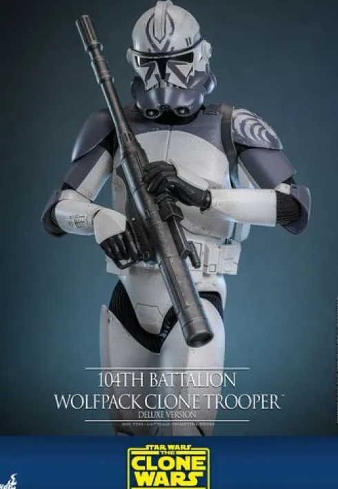 Star Wars The Clone Wars Figura 1/6 104th Battalion Wolfpack Clone Trooper Deluxe Version 30 cm