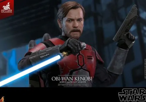 Star Wars: The Clone Wars Figura Movie Masterpiece 1/6 Obi-Wan (Mandalorian Armor) Hot Toys Exclusive 31 cm